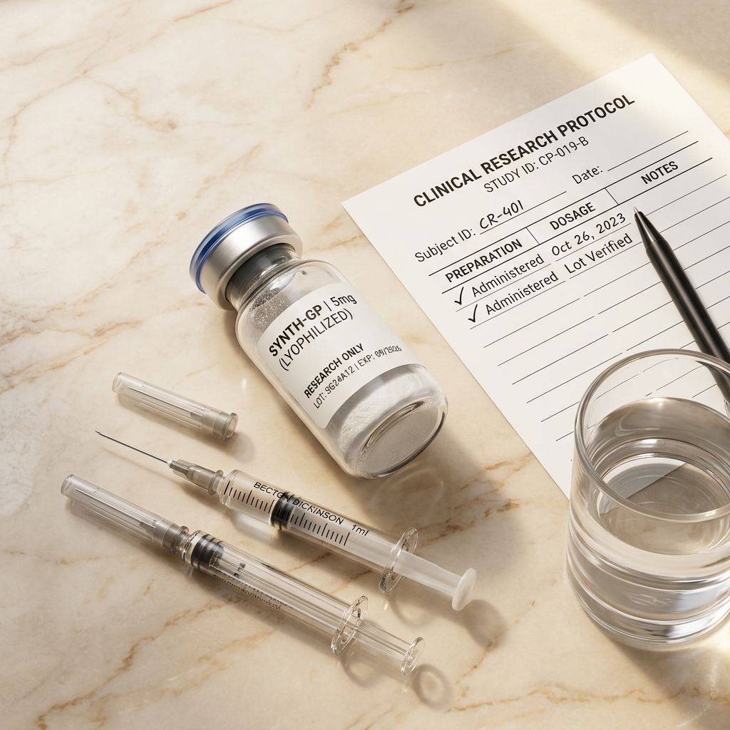 Clinical peptide flatlay